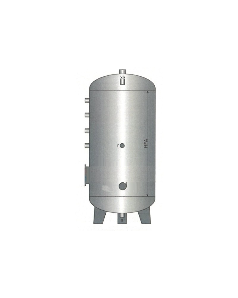 BOLL INOX 800L 12B+ISO+FLA