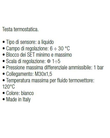 TESTA TERMOSTATICA PERRY  