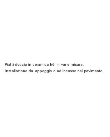 PIATTO DOCCIA H6 90X90 BIA