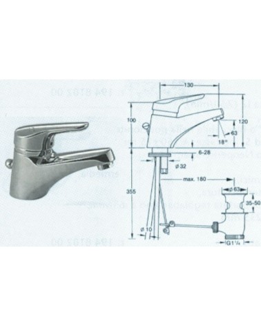 HANSAMIX GRUPPO LAVABO    