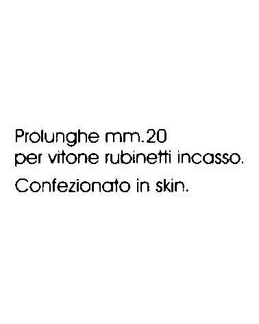 PROLUNGA x RUBINET INCASSO