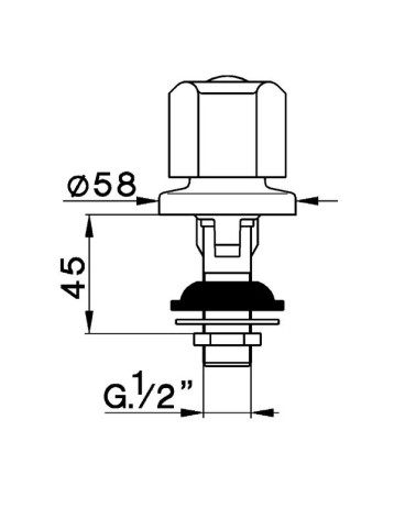RUBINETTO BIDET TR CROMO  
