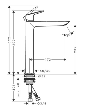 LOGIS MIX LAVABO H24 S/SCA