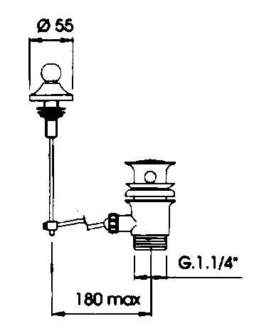 SCARICO AUTOM BIDET  1.1/4