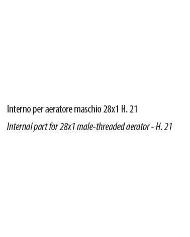 CARTUCCIA X VASCA 28X1 H21