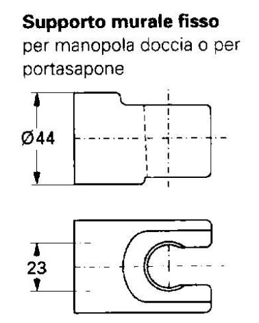 SOSTEGNO DOCCIA MURO FISSO