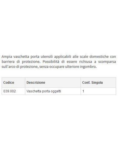 VASCHETTA PORTAOGG GENESI 