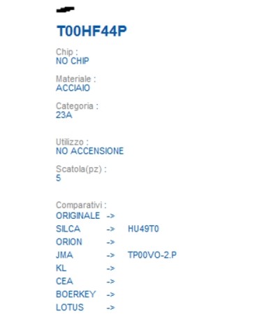 CHIAVE TRASPONDER T00HF44P