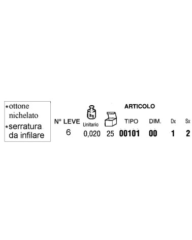 CHIAVE O/N INF. 6 0,020 DX