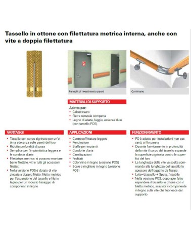 TASSELLO OTTONE MS  8X28  