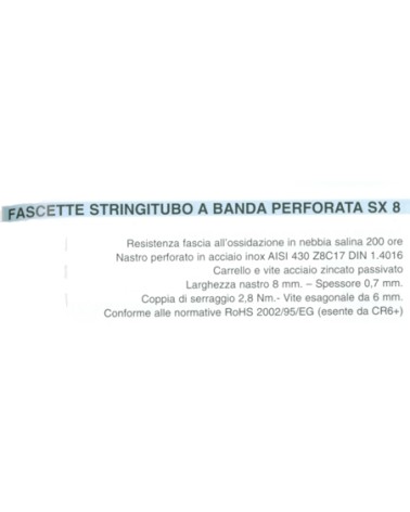 FASCETTA METAL 8 MM  8-12 