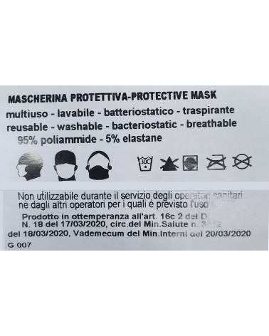 MASCHER.ADULTI BLU/ELT 1P 