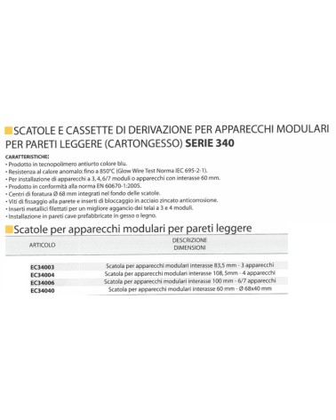 SCATOLA P/FRUT CART diametro 68X40