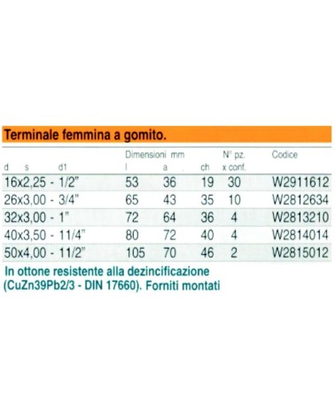 GOMITO STRING 26X3/4F 3,00
