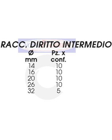 INTERMEDIO D UNIONE  diametro  16 