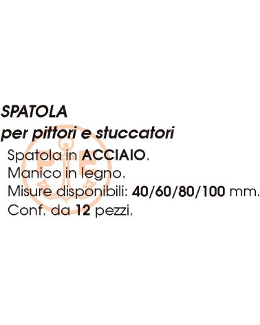 SPATOLA ACCIAIO  40 mm    