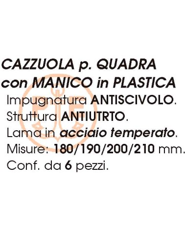 CAZZUOLA P/QUAD M/PLAS 180