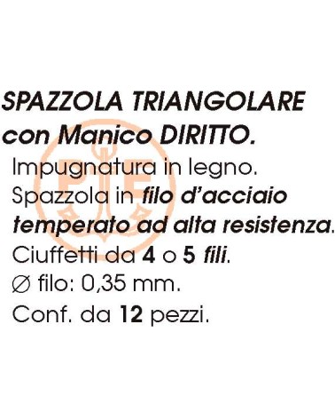 SPAZZOLA TRIANGOLARE AC R5