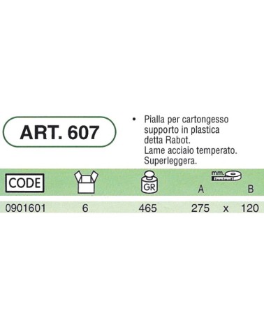 PIALLA GESSO SUP/PLA 27x12