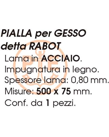 PIALLA x GESSO  500x75    