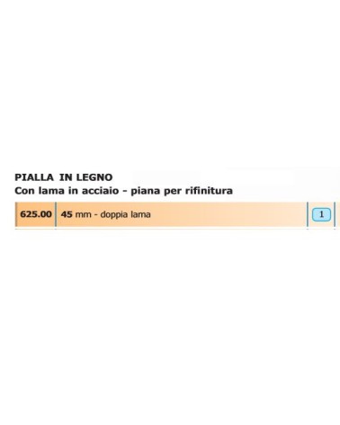 PIALLA DOPPIA LAMA 45mm   