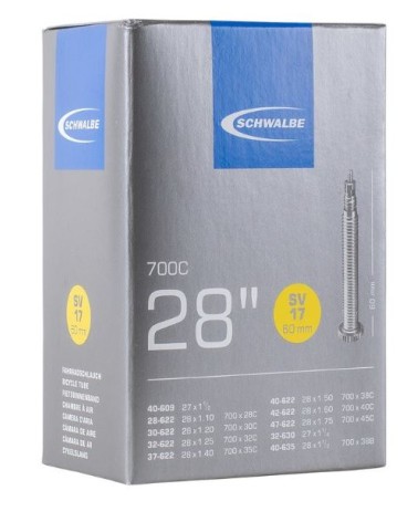CAMERA SCHWALBE 700 x 28/47 FRANCESE 60 SV17