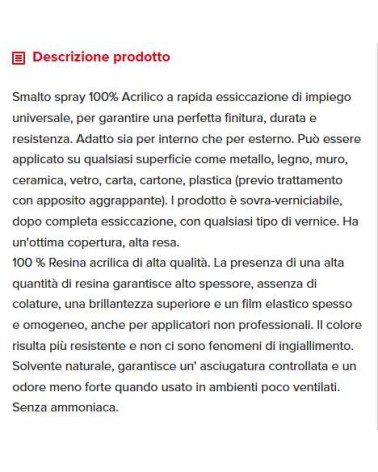 SMALTO ANTICH. ANTRAC 400M