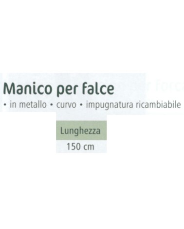 MANICO FALCE MET C/IMP 150