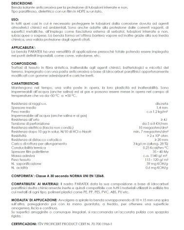 PARATEX BENDA H 10 10m    