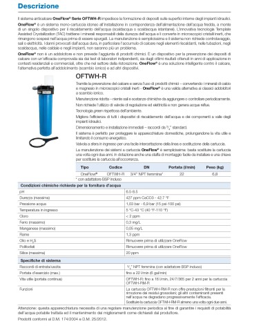 ANTICAL ONEFLOW 23/LM 3/4"