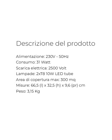 ZANZARIERA ELETTRI LED 24W