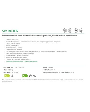 CALDAIA CITY TOP 35 K     