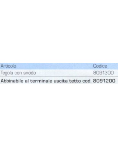 TEGOLA PER USCITA A TETTO 