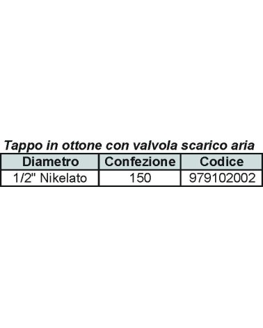 VALVOLINA PER RADIAT. 1/2 