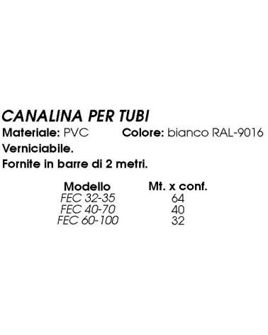 CANALINA 2m FZ ZOCC. 26X70