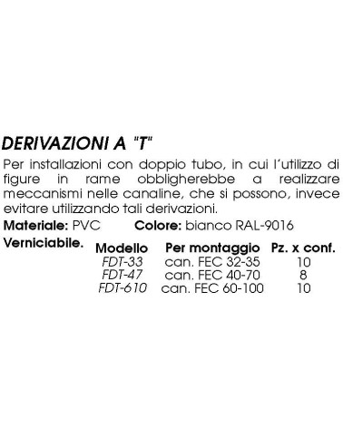 DERIVAZIONE T      FDT-33 
