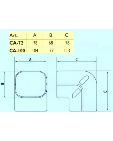 CURVA AD ANGOLO 90?  CA-72