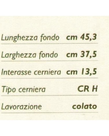SEDILE UNI COLATO BIA C/CR