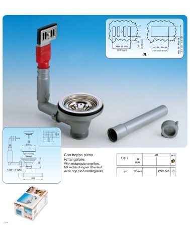PIL BASKET C/TP RETT diametro 9 CM