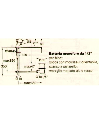 ADRIA BATT. BIDET MONOF   