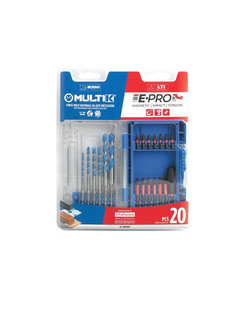 SET 20 PUNTE MULTIK1/4+ACC