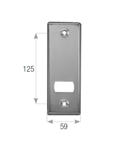 PLACCA INOX X AVVOLG 125MM