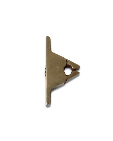 CRICCHETTO A PINZA OTTONE LUCIDO CON PRESA INLCUSA GHIDINI