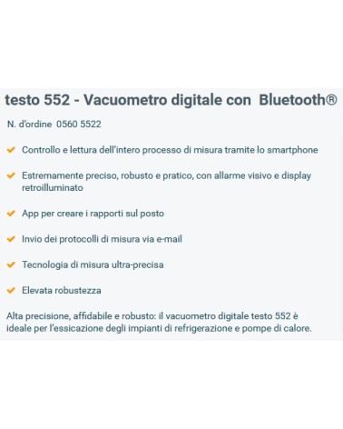 VACUOMETRO TESTO 552      