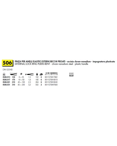 PINZA ANELLI EST B.CU L170