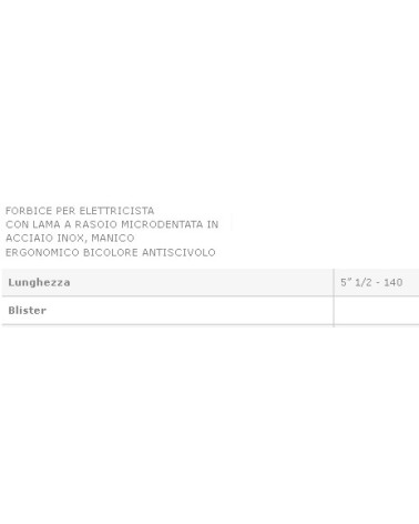 FORBICE x ELETTRIC. DRITTA
