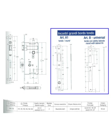 SERR PATENT I90 GR B/T40 O