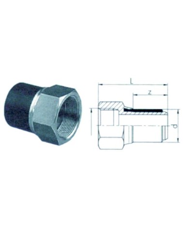 RACC TRANS PE/OT F 2x63   