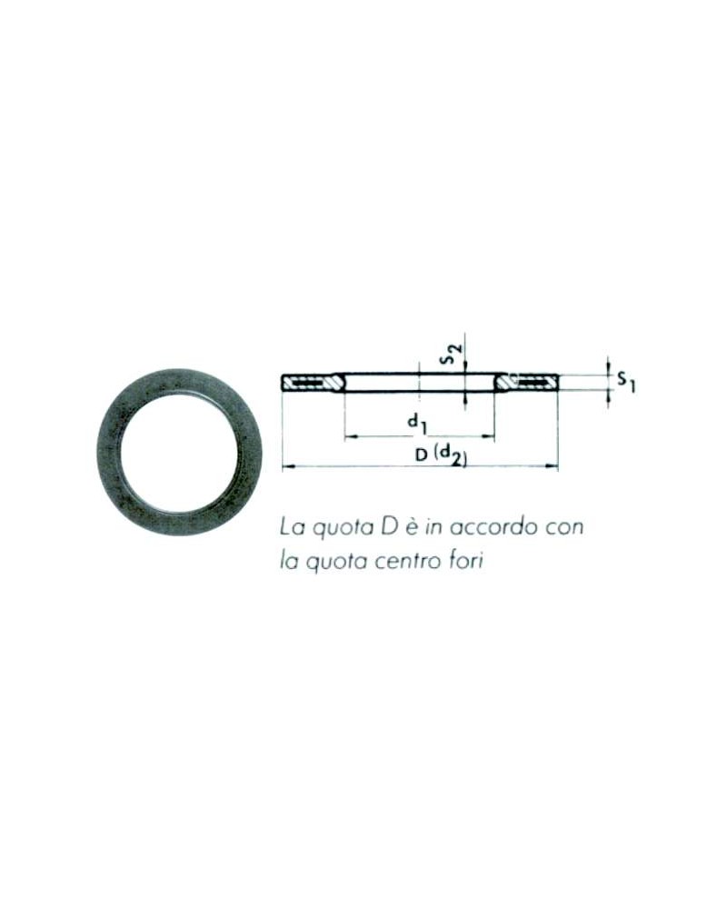 GUARNIZIONE PIANA NBR diametro  50