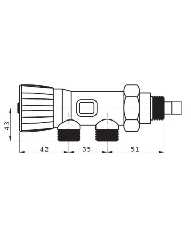 VALV.MONOTUBO MAN. 1/2x3/4